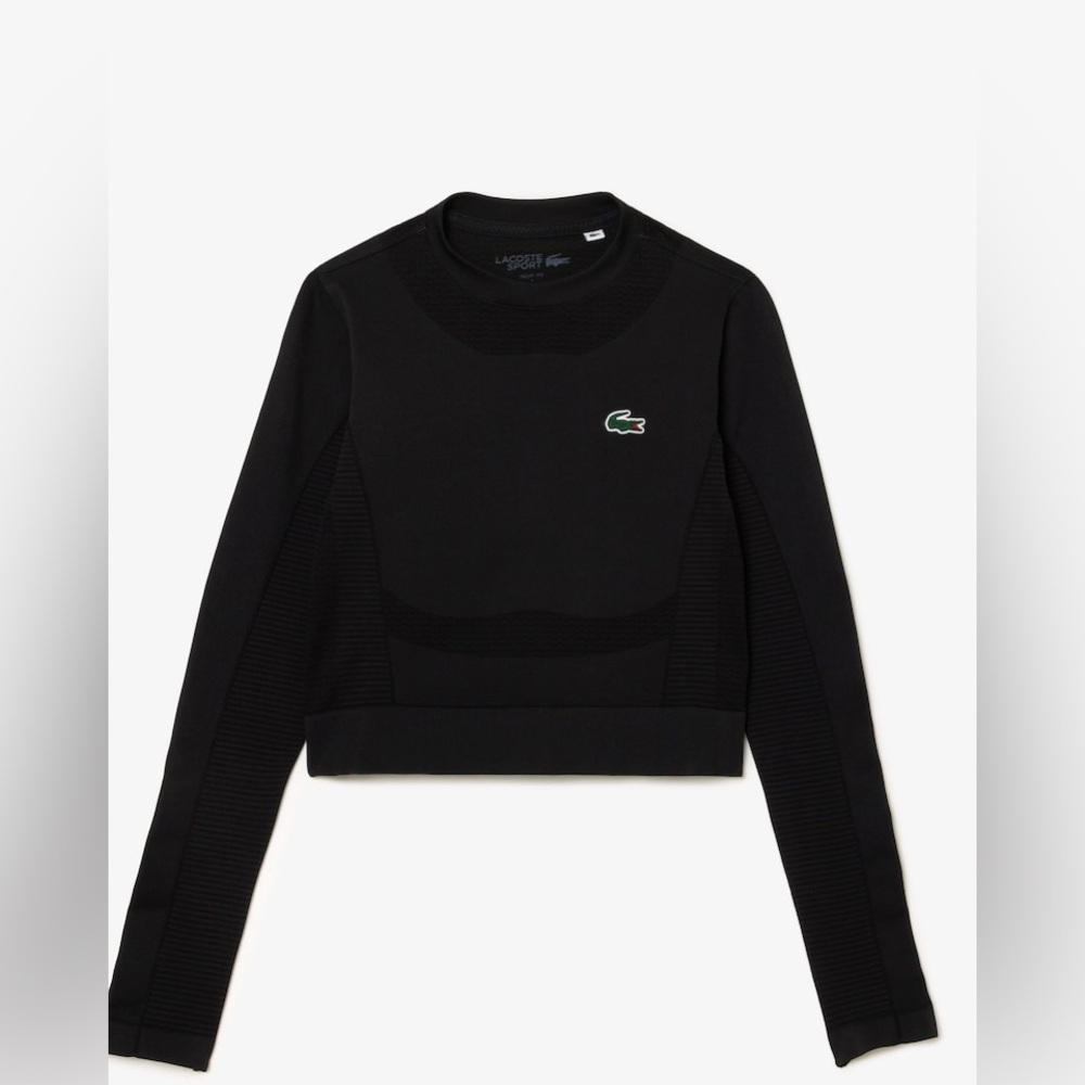 Lacoste Women's Black Long Sleeve Top